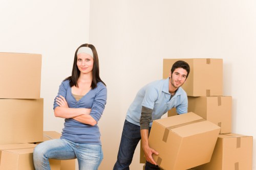 Removal van and moving supplies prepared for a Kentish Town move