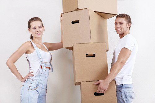 Removal van helping with flat and house moves in Kentish Town