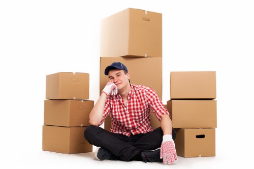 Small business transport and office items handled by a man and van service