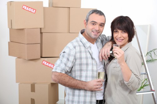 Furniture protection and staircase moving in a Kentish Town property